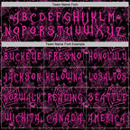 Custom Black Deep Pink 3D Halloween Spider Net Doodle Party Costume Ideas Sports Pullover Sweatshirt Hoodie