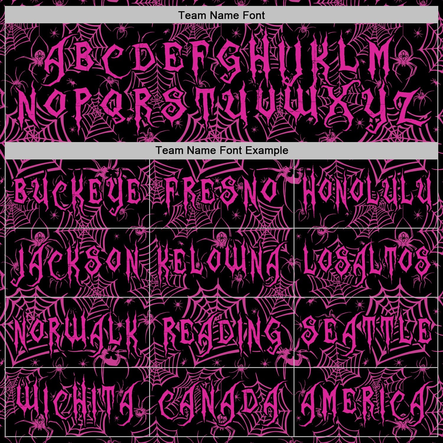 Custom Black Deep Pink 3D Halloween Spider Net Doodle Party Costume Ideas Sports Pullover Sweatshirt Hoodie