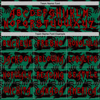 Custom Kelly Green Red-Black 3D Halloween Horror Night Trick Treat Party Costume Ideas Sports Pullover Sweatshirt Hoodie