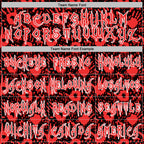 Custom Black Red-White 3D Halloween Horror Night Trick Treat Party Costume Ideas Sports Pullover Sweatshirt Hoodie