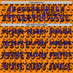 Custom Bay Orange Purple-Black 3D Halloween Bat Party Costume Ideas Sports Pullover Sweatshirt Hoodie