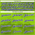 Custom Stitched Neon Green Navy-White 3D Pattern Design Sportswear Pullover Sweatshirt Hoodie