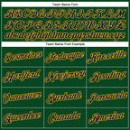 Custom Stitched Green Navy-Gold 3D Pattern Design Sportswear Pullover Sweatshirt Hoodie