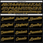 Custom Stitched Black Green-Gold 3D Pattern Design Sportswear Pullover Sweatshirt Hoodie