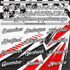 Custom White Black-Red 3D Pattern Design Formula Auto Car Racing Motorsport Sports Pullover Sweatshirt Hoodie