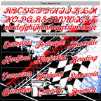Custom Black Fire Red-White 3D Pattern Design Formula Auto Car Racing Motorsport Sports Pullover Sweatshirt Hoodie
