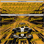 Custom Yellow Black-White 3D Pattern Design Formula Auto Car Racing Motorsport Sports Pullover Sweatshirt Hoodie