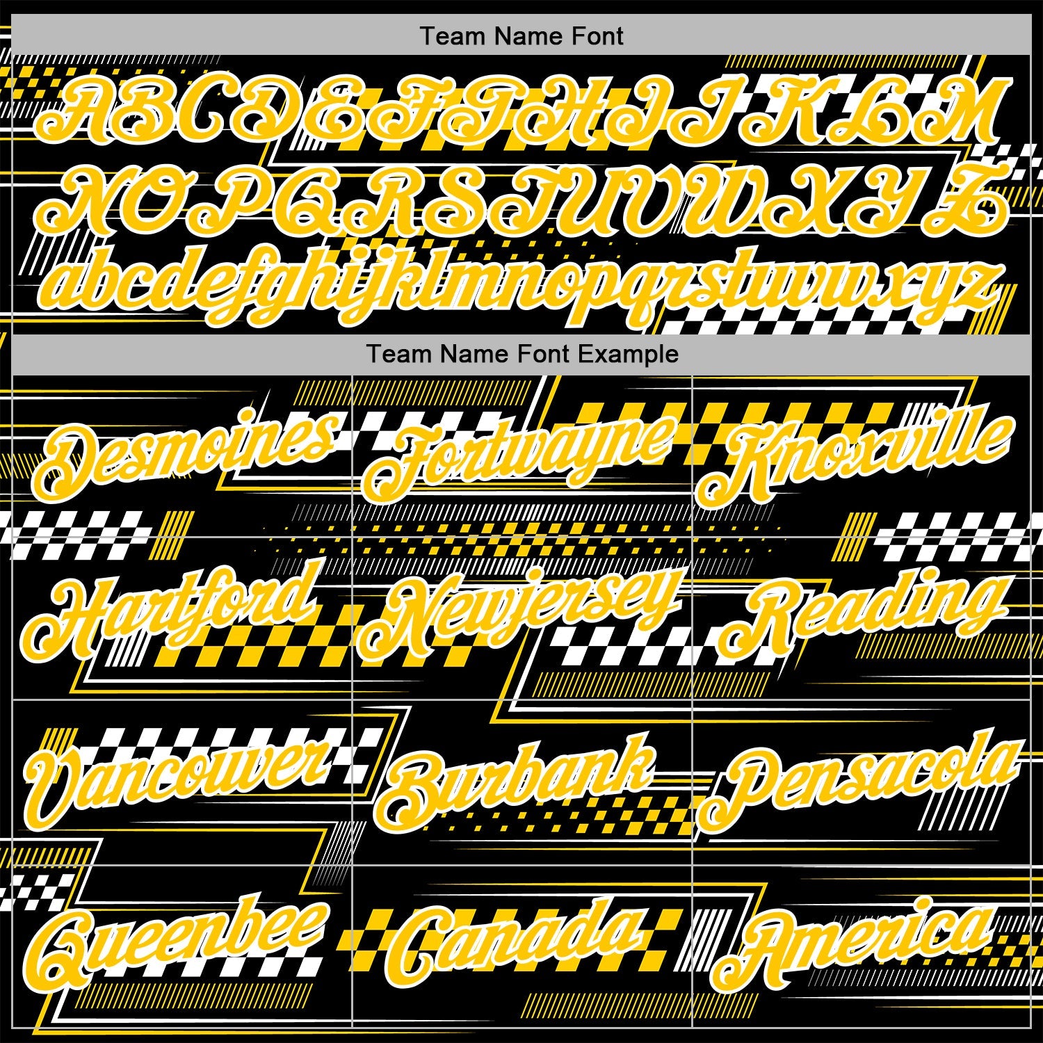 Custom Black Yellow-White 3D Pattern Design Formula Auto Car Racing Motorsport Sports Pullover Sweatshirt Hoodie