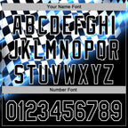 Custom Black Blue-White 3D Pattern Design Formula Auto Car Racing Motorsport Sports Pullover Sweatshirt Hoodie