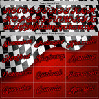Custom Red Black-White 3D Pattern Design Formula Auto Car Racing Motorsport Sports Pullover Sweatshirt Hoodie