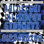 Custom Black Thunder Blue-White 3D Pattern Design Formula Auto Car Racing Motorsport Sports Pullover Sweatshirt Hoodie