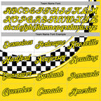 Custom White Light Yellow-Black 3D Pattern Design Formula Auto Car Racing Motorsport Sports Pullover Sweatshirt Hoodie