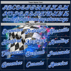 Custom Black Thunder Blue-White 3D Pattern Design Formula Auto Car Racing Motorsport Sports Pullover Sweatshirt Hoodie