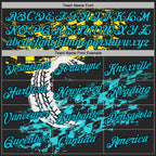 Custom Black Lakes Blue-Yellow 3D Pattern Design Formula Auto Car Racing Motorsport Sports Pullover Sweatshirt Hoodie