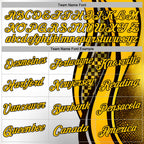 Custom White Yellow-Black 3D Pattern Design Formula Auto Car Racing Motorsport Sports Pullover Sweatshirt Hoodie