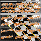 Custom Black Texas Orange Yellow-White 3D Pattern Design Formula Auto Car Racing Motorsport Sports Pullover Sweatshirt Hoodie