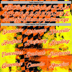 Custom Orange Yellow Black-White 3D Pattern Design Formula Auto Car Racing Motorsport Sports Pullover Sweatshirt Hoodie