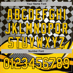 Custom Black Yellow-White 3D Pattern Design Formula Auto Car Racing Motorsport Sports Pullover Sweatshirt Hoodie