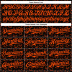 Custom Black Orange 3D Halloween Pumpkin Party Costume Ideas Authentic Baseball Jersey