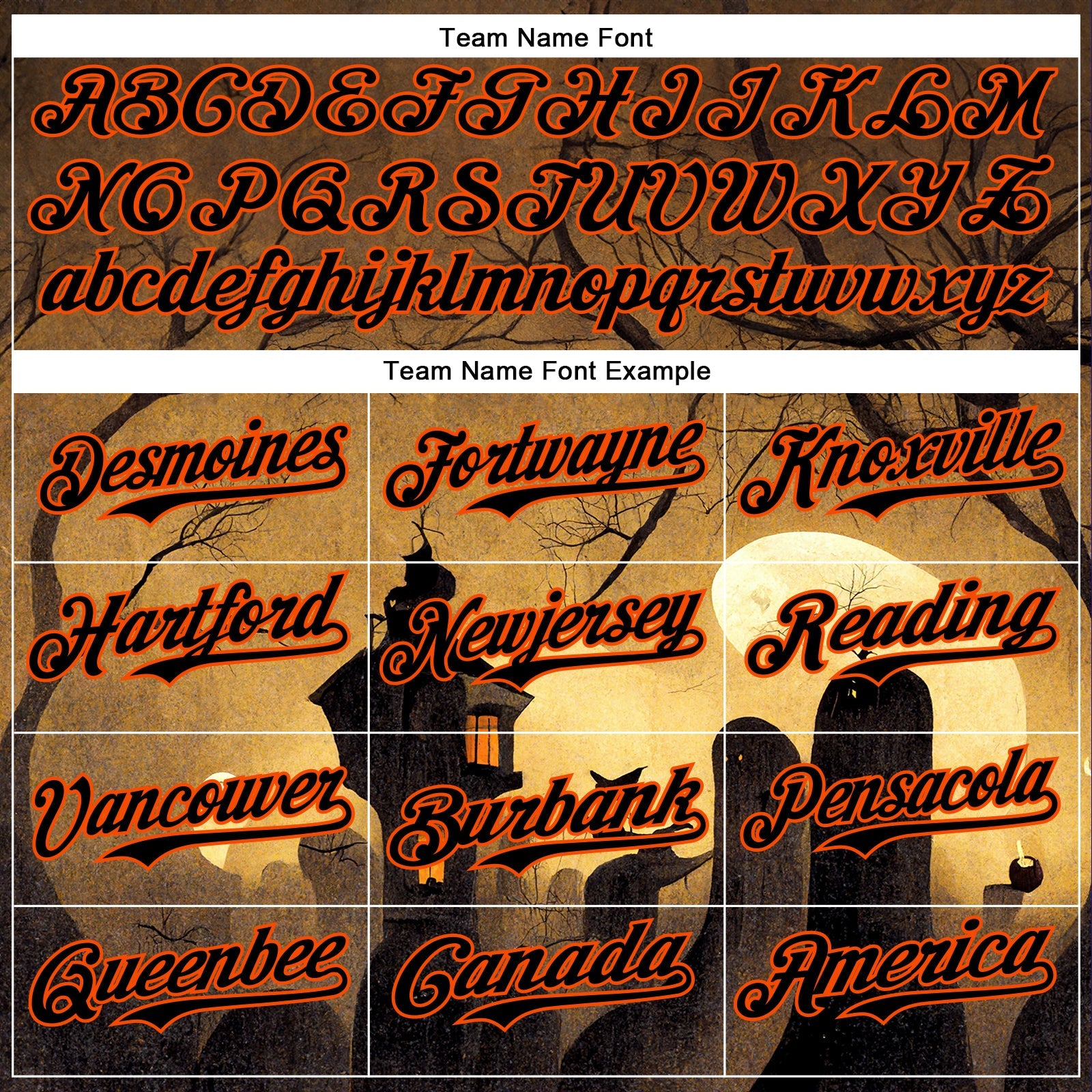 Custom Yellow Black-Orange 3D Halloween Horror Night Trick Treat Party Costume Ideas Authentic Baseball Jersey