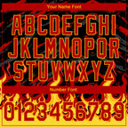 Custom Stitched Black Red-Yellow 3D Pattern Design Flame Sports Pullover Sweatshirt Hoodie