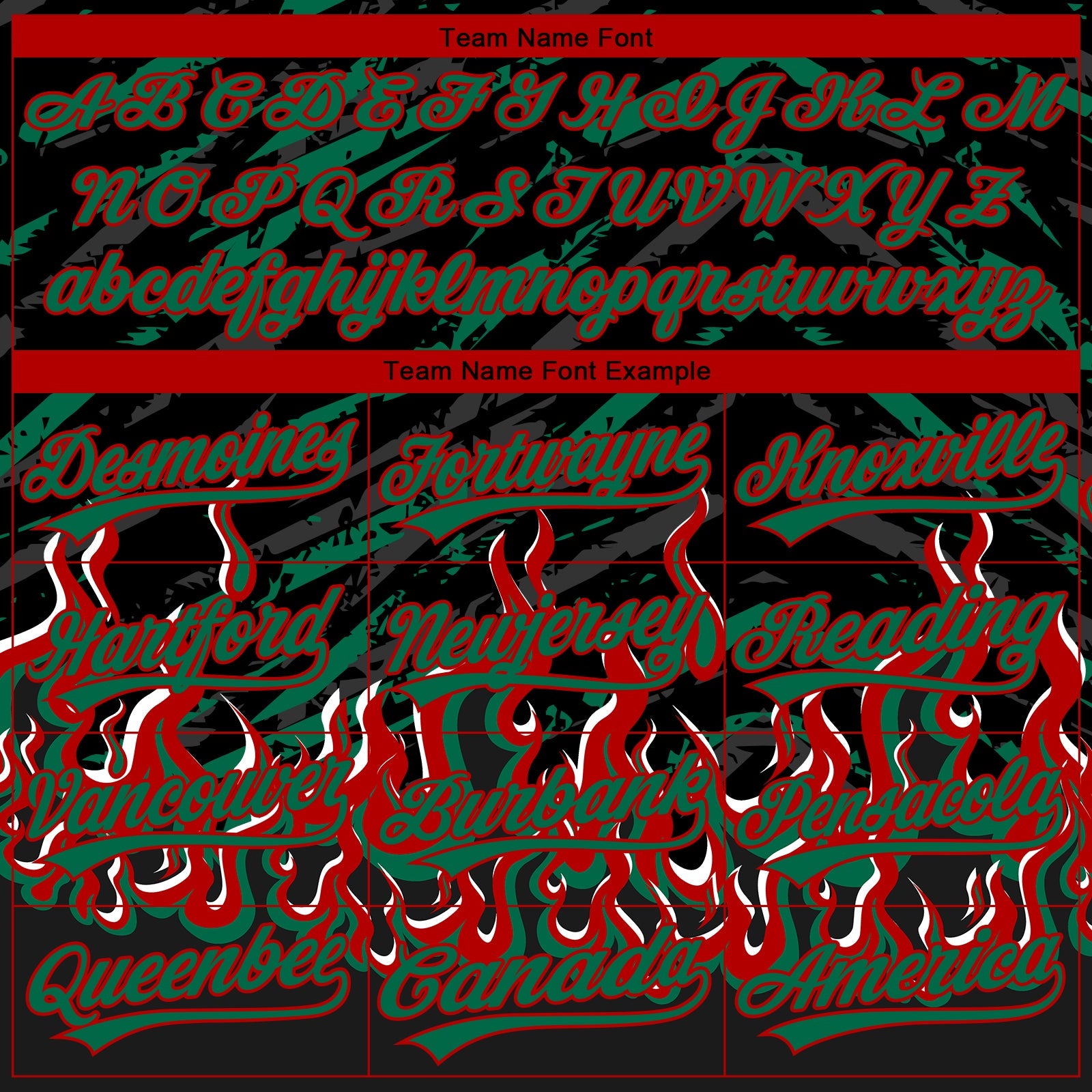 Custom Stitched Black Kelly Green Red-White 3D Pattern Design Flame Sports Pullover Sweatshirt Hoodie