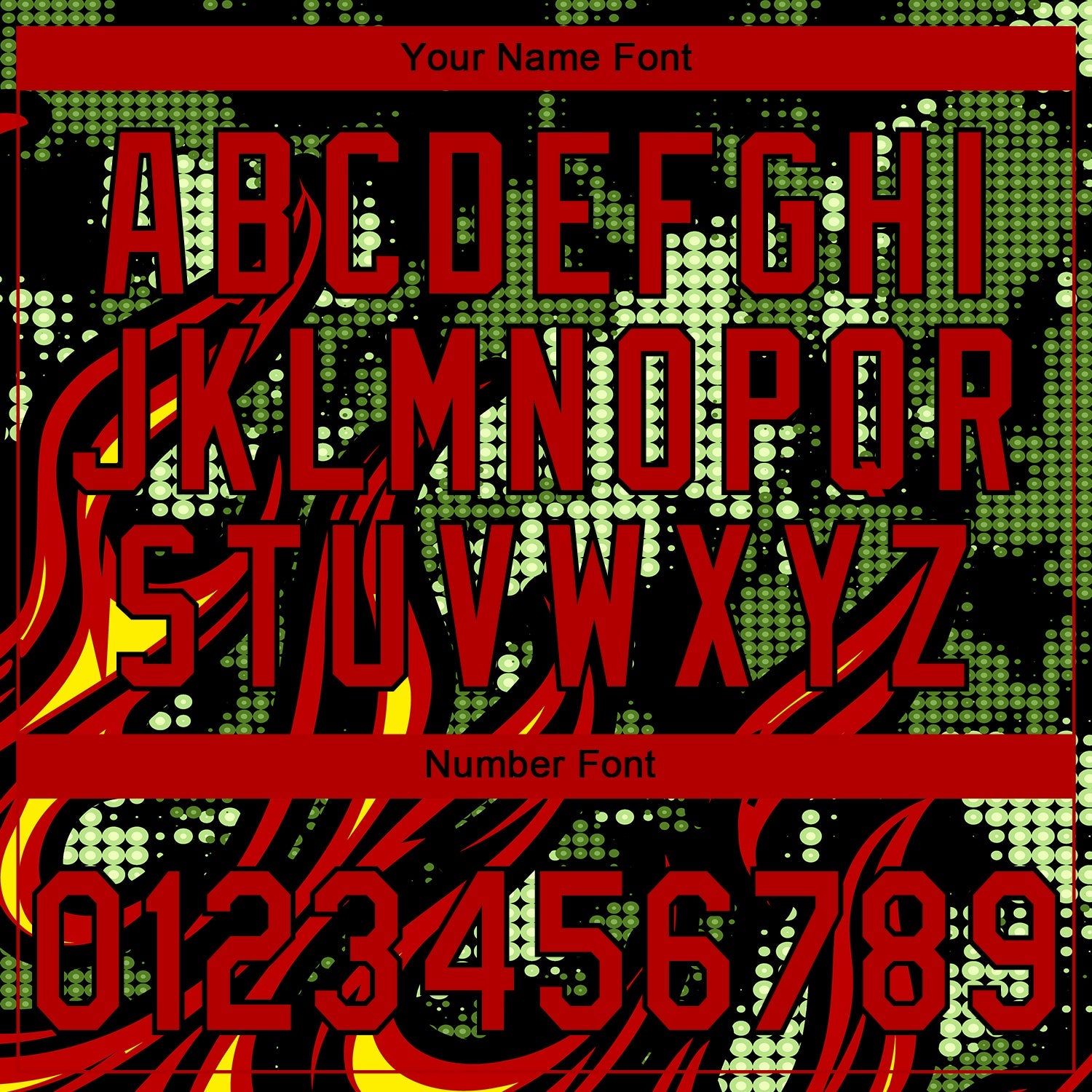 Custom Stitched Black Red Green-Yellow 3D Pattern Design Flame Sports Pullover Sweatshirt Hoodie