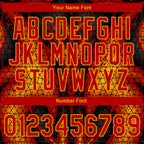 Custom Stitched Black Red-Yellow 3D Pattern Design Flame Sports Pullover Sweatshirt Hoodie