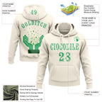 Custom Cream Green 3D Gallbladder And Bile Duct Cancer World Cancer Day Ribbon Support Sports Pullover Sweatshirt Hoodie