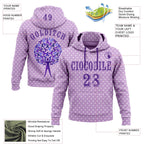 Custom Light Purple Purple 3D Gynecological Cancer World Cancer Day Ribbon Support Sports Pullover Sweatshirt Hoodie
