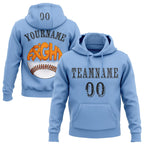 Custom Light Blue Black 3D Kidney Cancer World Cancer Day Ribbon Support Sports Pullover Sweatshirt Hoodie