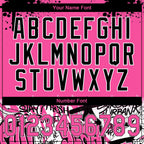 Custom Stitched Pink Black-White 3D Graffiti Splash Street Art Sports Pullover Sweatshirt Hoodie