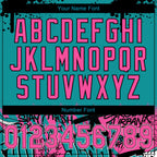 Custom Stitched Teal Pink Black-White 3D Graffiti Splash Street Art Sports Pullover Sweatshirt Hoodie