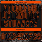 Custom Stitched Black Gray-Orange 3D Graffiti Splash Street Art Sports Pullover Sweatshirt Hoodie