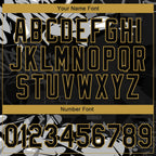 Custom Stitched Black Gray Old Gold-White 3D Graffiti Splash Street Art Sports Pullover Sweatshirt Hoodie
