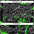 Custom Stitched Black Gray Green-White 3D Pattern Design Animal Snake Sports Pullover Sweatshirt Hoodie