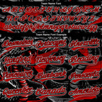 Custom Stitched Black Red Gray-White 3D Pattern Design Animal Snake Sports Pullover Sweatshirt Hoodie