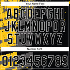 Custom Stitched Black Yellow Gray-White 3D Pattern Design Splash Sports Pullover Sweatshirt Hoodie