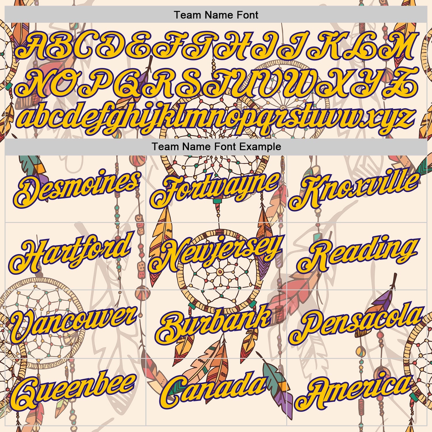 Custom City Cream Yellow-Dark Purple 3D Pattern Design Dreamcatcher Tribal Sportswear Pullover Sweatshirt Hoodie