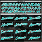 Custom Black Aqua-White 3D Pattern Design Ethnic Tribal Sportswear Pullover Sweatshirt Hoodie