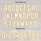 Custom Cream Old Gold 3D Pattern Design Ethnic Tribal Sportswear Pullover Sweatshirt Hoodie