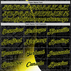 Custom Black Neon Yellow 3D Pattern Design Ethnic Tribal Sportswear Pullover Sweatshirt Hoodie