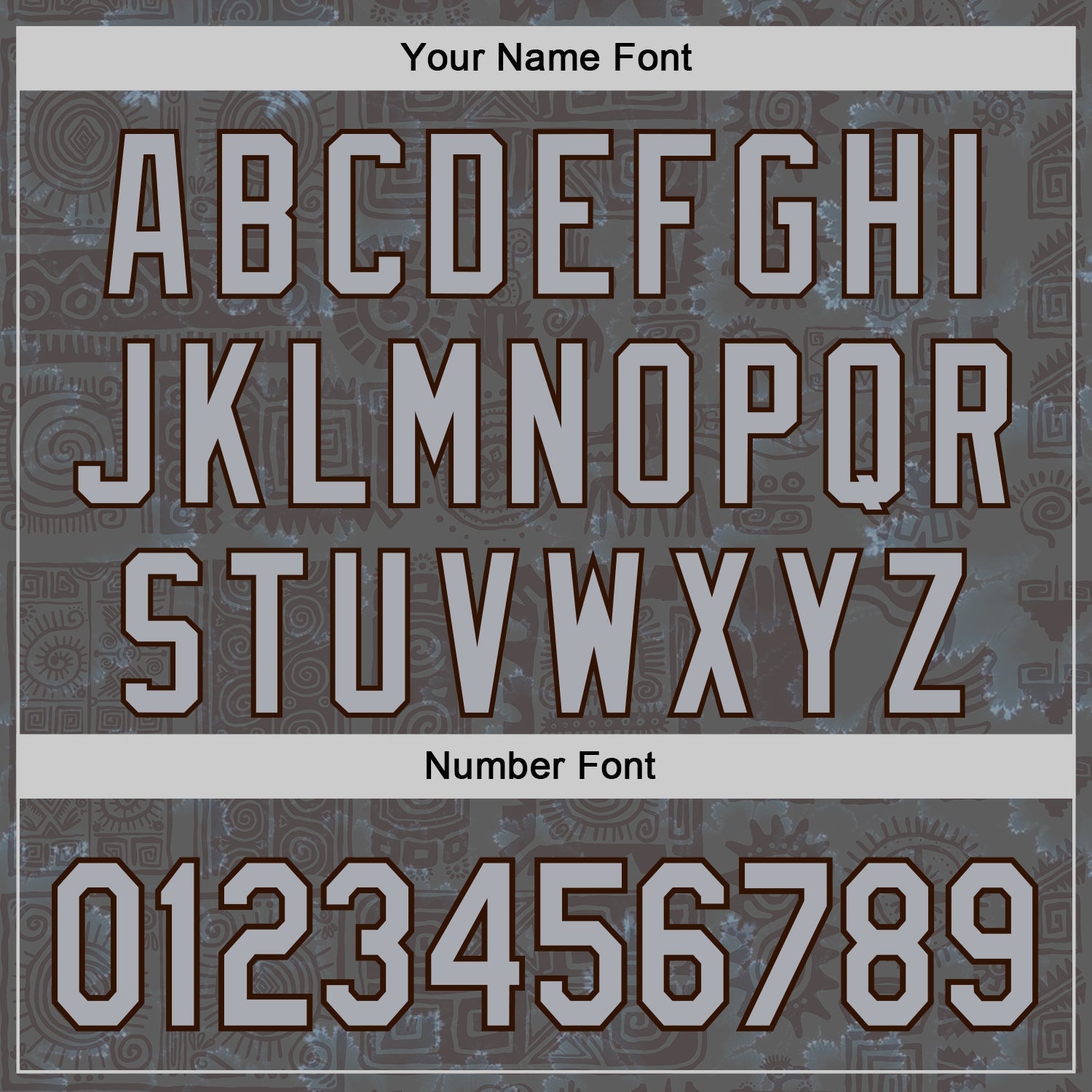 Custom Gray Brown 3D Pattern Design Ethnic Tribal Sportswear Pullover Sweatshirt Hoodie