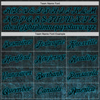 Custom Black Teal 3D Pattern Design Ethnic Tribal Sportswear Pullover Sweatshirt Hoodie