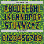 Custom Stitched Neon Green Navy-Gold 3D Pattern Design Crocodile Skin Print Sportswear Pullover Sweatshirt Hoodie