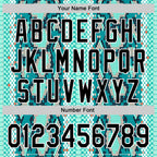 Custom Stitched Aqua Black-White 3D Pattern Design Snake Skin Print Sportswear Pullover Sweatshirt Hoodie