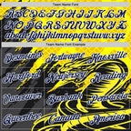 Custom Stitched Yellow Navy Black-White 3D Pattern Design Snake Skin Print Sportswear Pullover Sweatshirt Hoodie