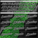 Custom Stitched Green Black-White 3D Pattern Design Snake Skin Print Sportswear Pullover Sweatshirt Hoodie