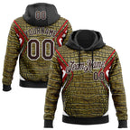 Custom Stitched Green Brown Black Red-White 3D Pattern Design Crocodile Skin Print Sportswear Pullover Sweatshirt Hoodie