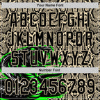Custom Stitched Cream Black-Green 3D Pattern Design Snake Skin Print Sportswear Pullover Sweatshirt Hoodie